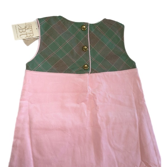 Charming The Beaufort Bonnet Company Girls’ Pink Corduroy Shift Dress - Picture 2 of 4